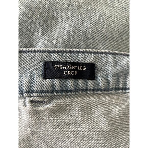 J. Crew Jeans Straight Leg Crop Raw Hem Big Pockets Button Fly - Picture 5 of 9